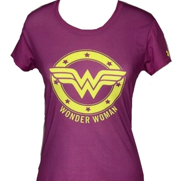 Women's Under Armour HeatGear DC Comics Wonder Woman T-Shirt - Picture 1 of 6
